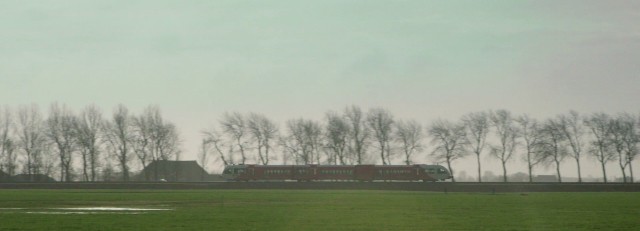 Trein in landschap